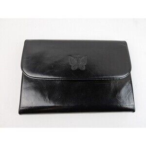 Hanae Mori Butterfly Clutch Chain Strap Shoulder Handbag Purse